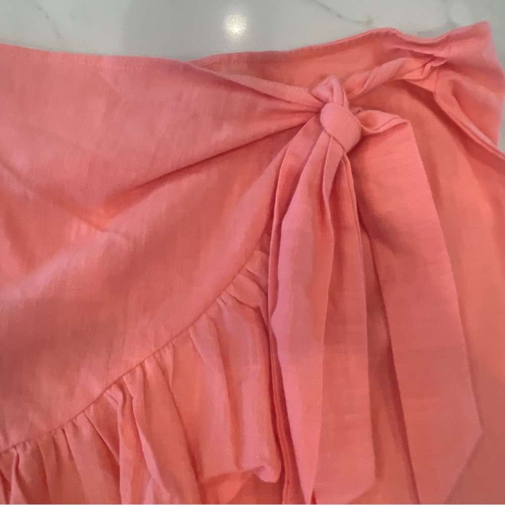 NWOT Amazon Coral Ruffled Wrap Skirt - Picture 7 of 16